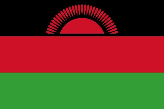 Bandiera della nazione bandiera del malawi