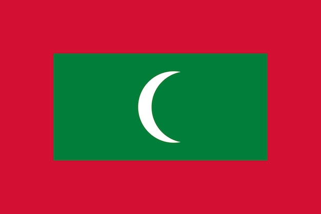 몰디브의 국기 국기 국가