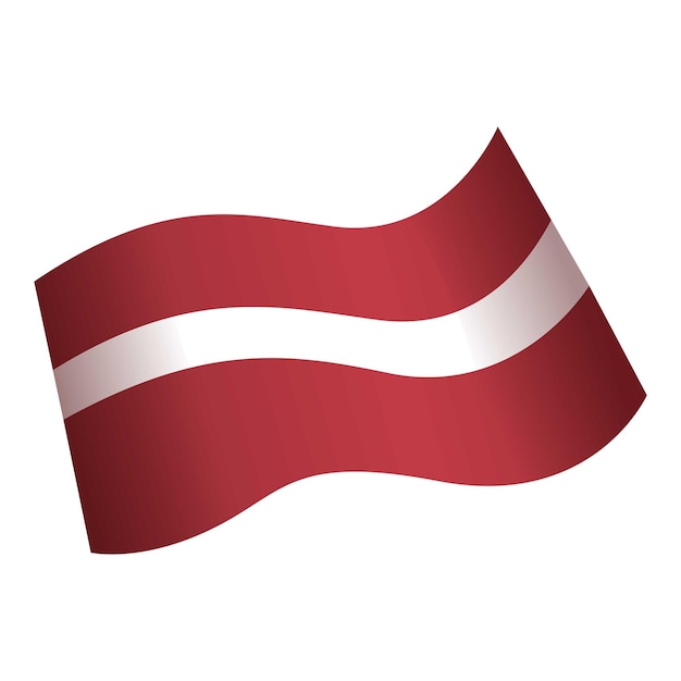 Vettore bandiera icona mappa vettore cartone animato paese lettonia emblema del globo