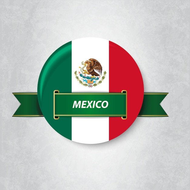 Flag of Mexico in a circle