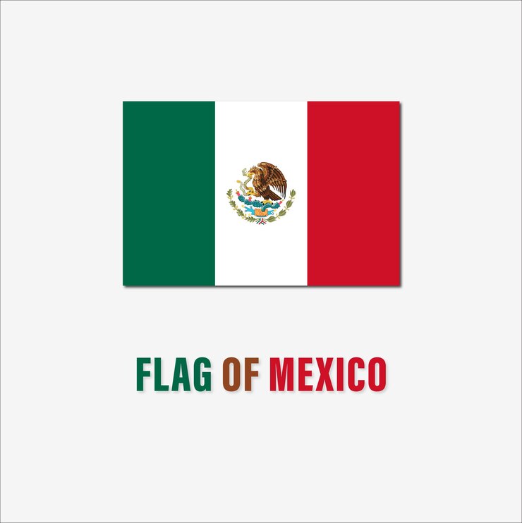Flag of Mexico vector