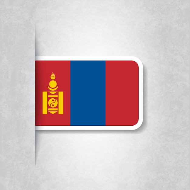 Vector flag of mongolia