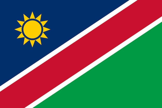 Bandiera della nazione bandiera della namibia