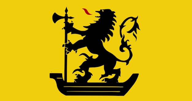 ベルギーのベクトル画像のニューポールト市の旗