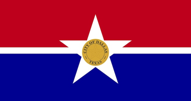 Вектор Флаг города даллас векторное изображение