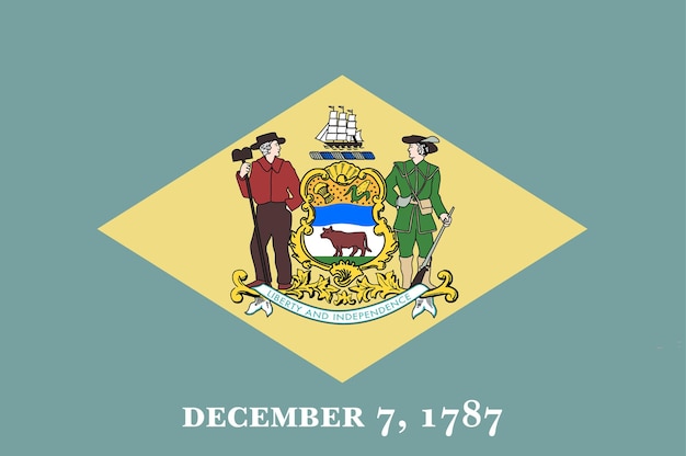 Vector flag_of_delaware