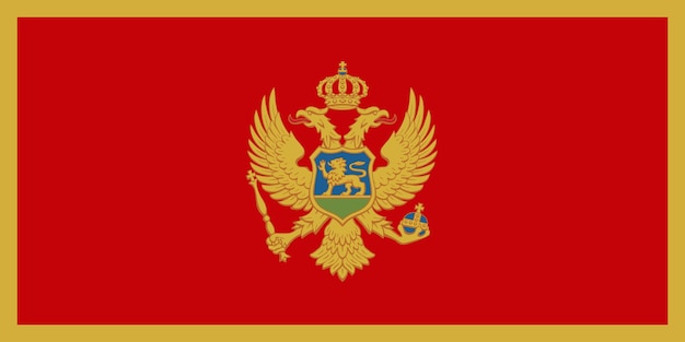 Vector flag_of_montenegro