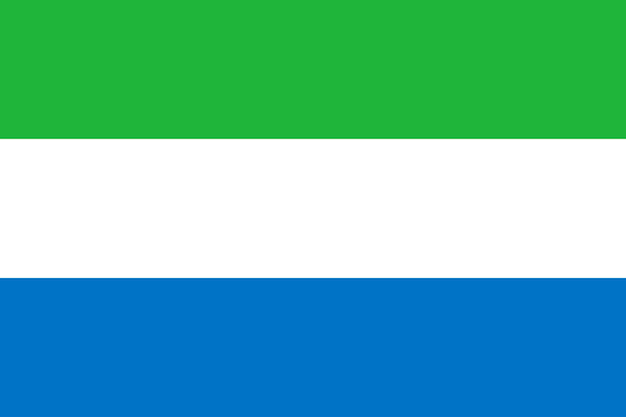 Vettore flag_of_sierra_leone