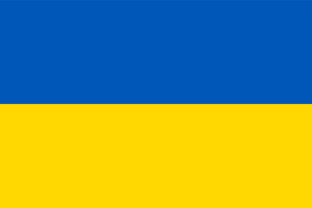 벡터 우크라이나 국기 국가의 국기