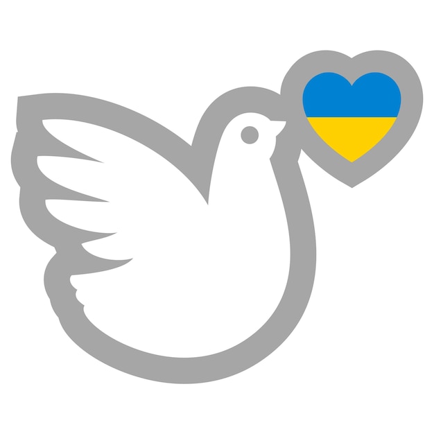벡터 우크라이나 지도 핀의 국기