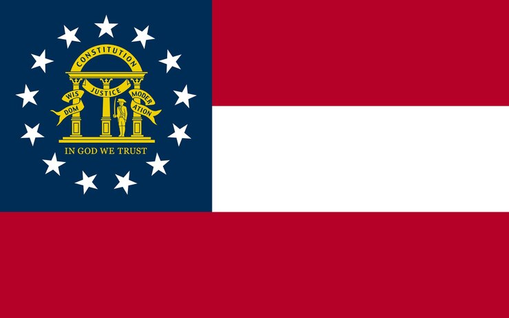 वेक्टर flag_of_us_georgia