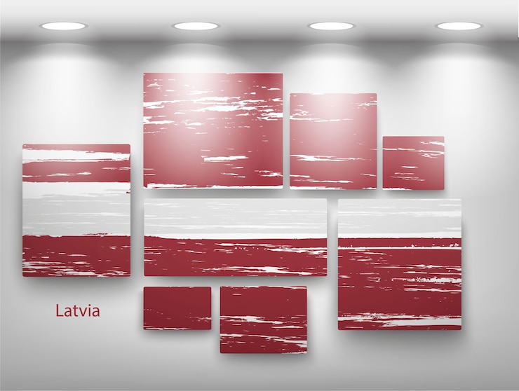 Vector flag paint in gallery