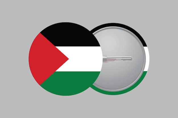 Vector flag of palestine sign original and simple palestine flag vector illustration of palestine flag