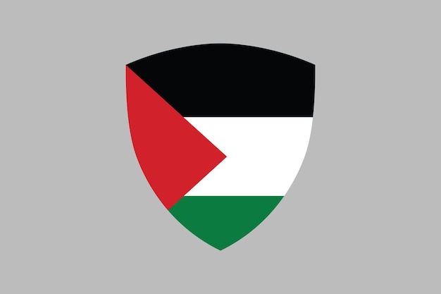 Flag of Palestine sign original and simple Palestine flag vector illustration of Palestine flag