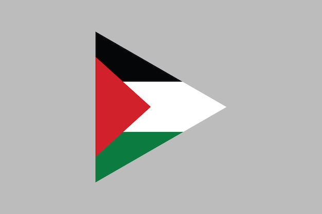 Vector flag of palestine sign original and simple palestine flag vector illustration of palestine flag