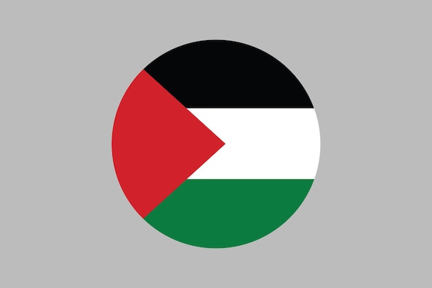 Flag of Palestine sign original and simple Palestine flag vector illustration of Palestine flag