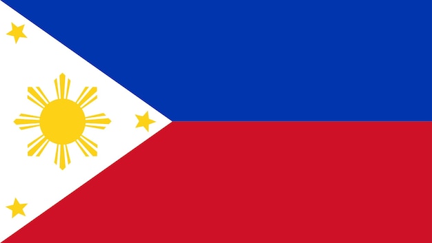 Flag of philippines in design shape pilipino flag