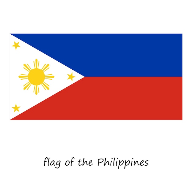 Vector flag of the philippines