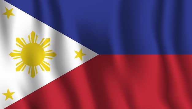 Vector a flag of the philippines