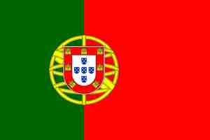 Vector flag of portugal vector illustration