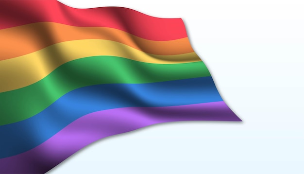 Flag of Pride background.