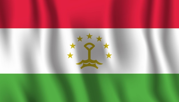 A flag of the republic of tajikistan