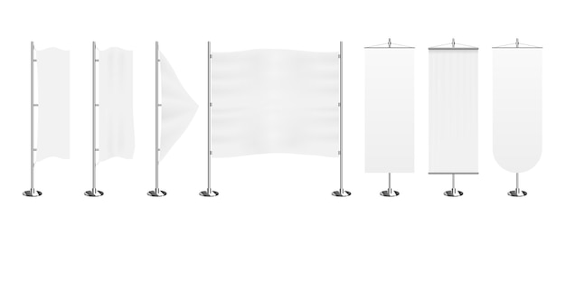 Vector flag rollup banner display