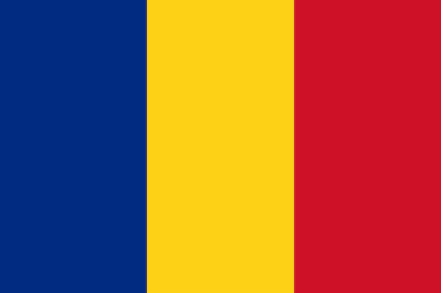 Flag of Romania Vector illustration