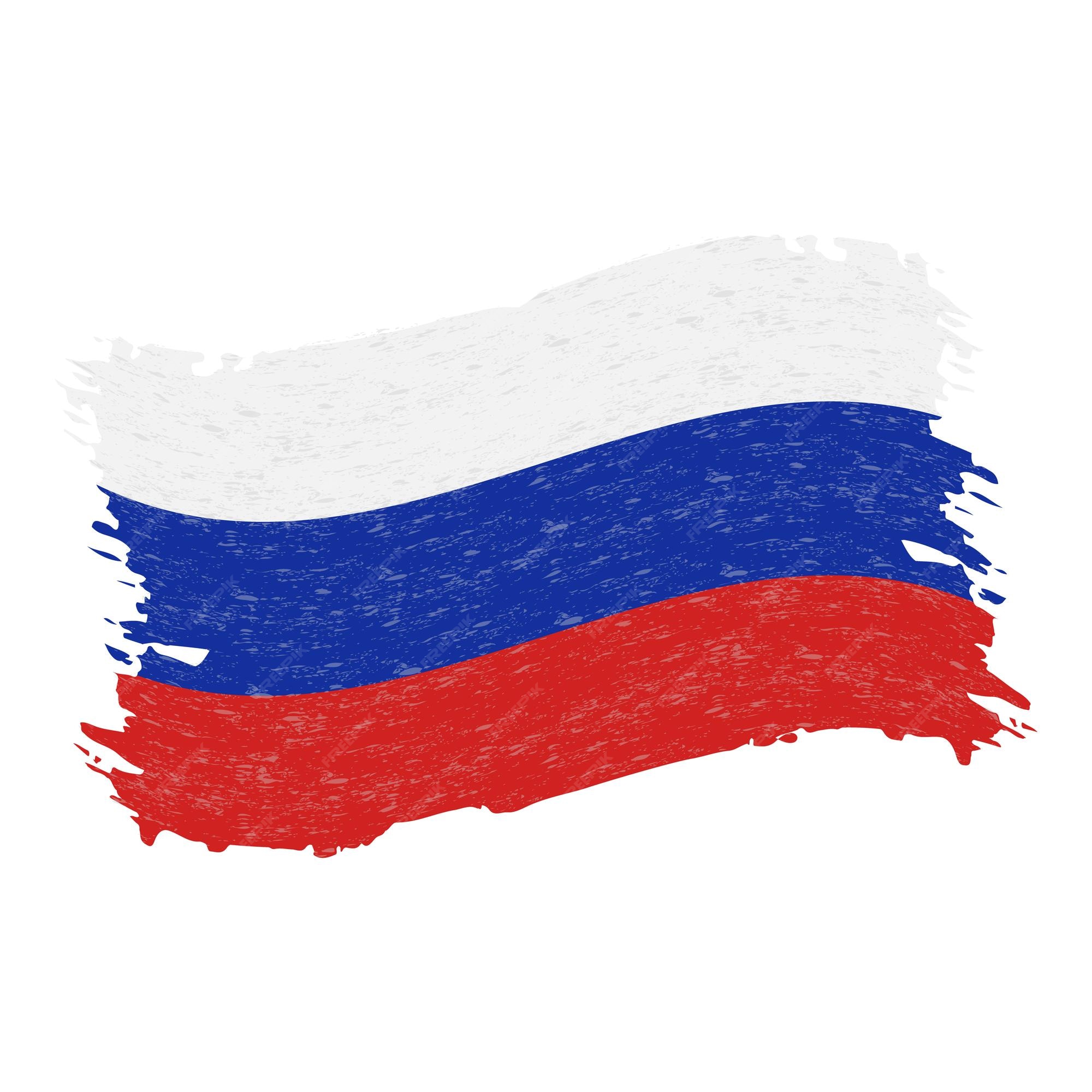 Vector Poster With Information Text And Brush Stroke Effect Of The Russian  Flag Vector, Country, History, Design PNG and Vector with Transparent  Background for Free Download