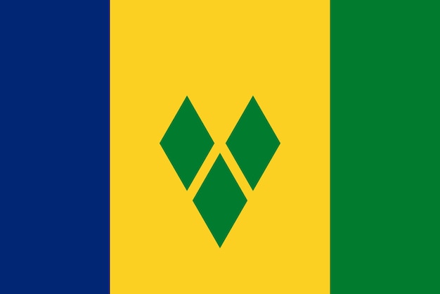 Flag of Saint Vincent and the Grenadines Flag Nation