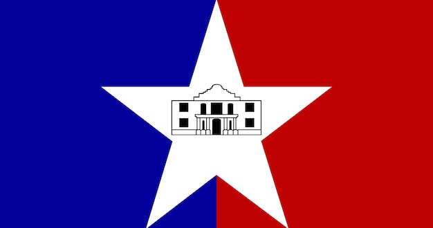 Flag of San Antonio vector image