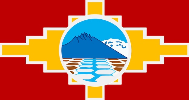 Flag of Santa Barbara City in Chile vector image