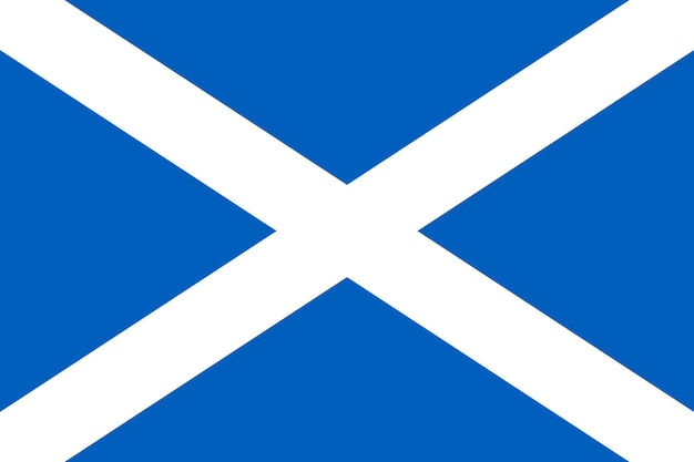 Vettore illustrazione vettoriale della bandiera della scozia