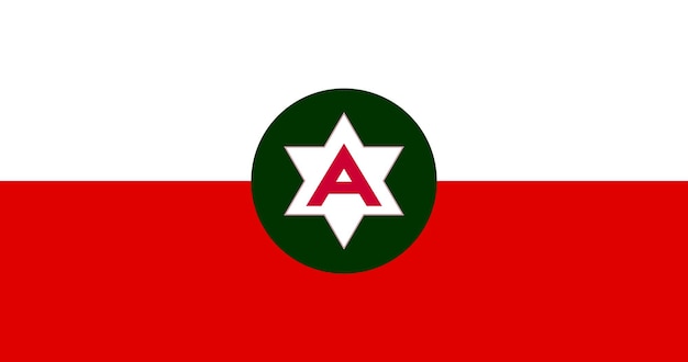 Bandiera dell'immagine vettoriale della sesta armata degli stati uniti