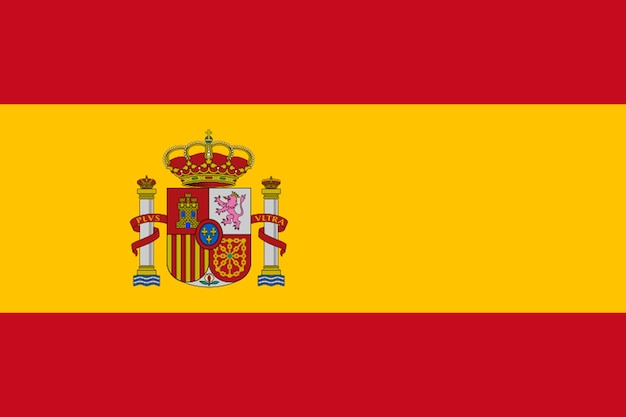 flag of spain flag nation vektor illustration