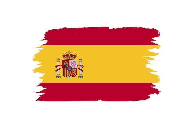 flag of spain vector illustration