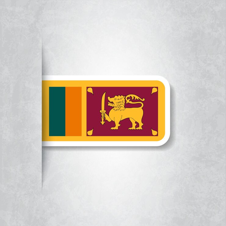 Vector flag of sri lanka