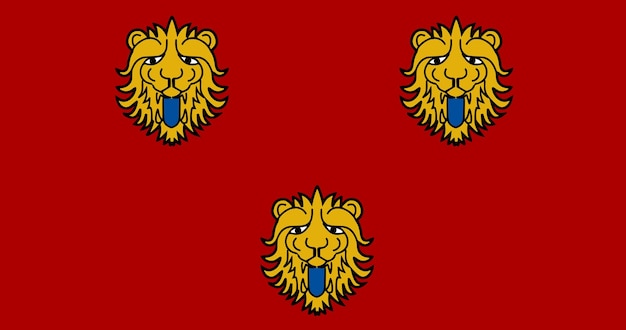벨기에 Staden Village의 국기 벡터 이미지