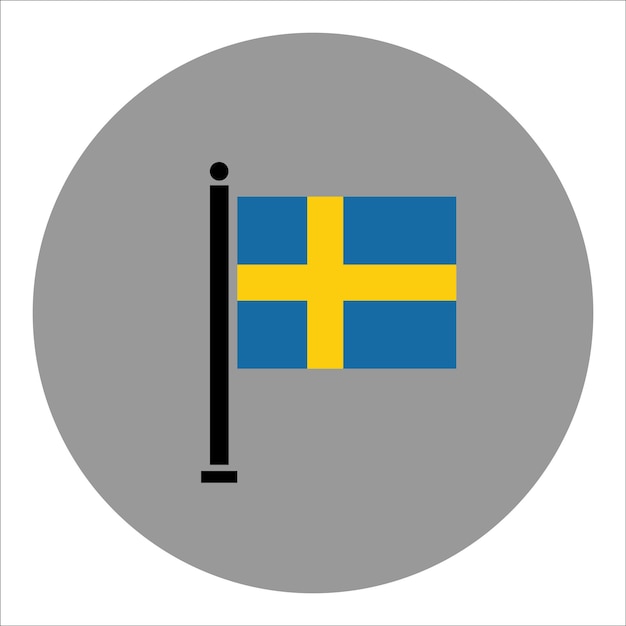 Flag of sweden vector illustration