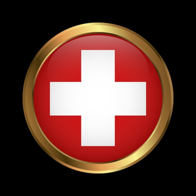 Flag of Switzerland Brush painted Flag of Switzerland