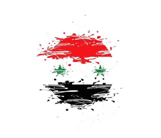 Vector flag of syria