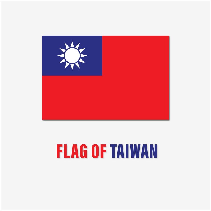 Flag of Taiwan vector