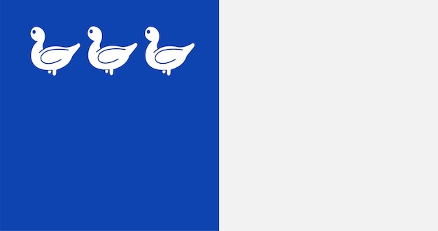 Flag of Thuin city in Belgium vector image