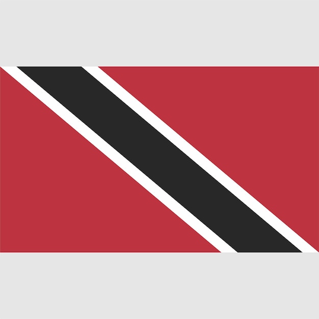 Vettore una bandiera di trinidad e tobago.