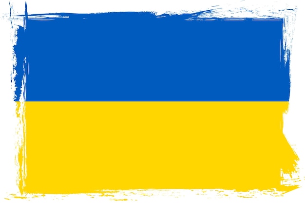 Vector flag of ukraine vector illustration