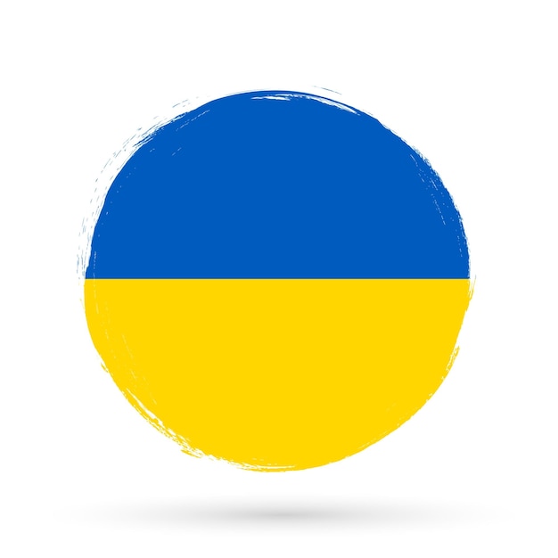 ウクライナの旗のベクトルイラスト
