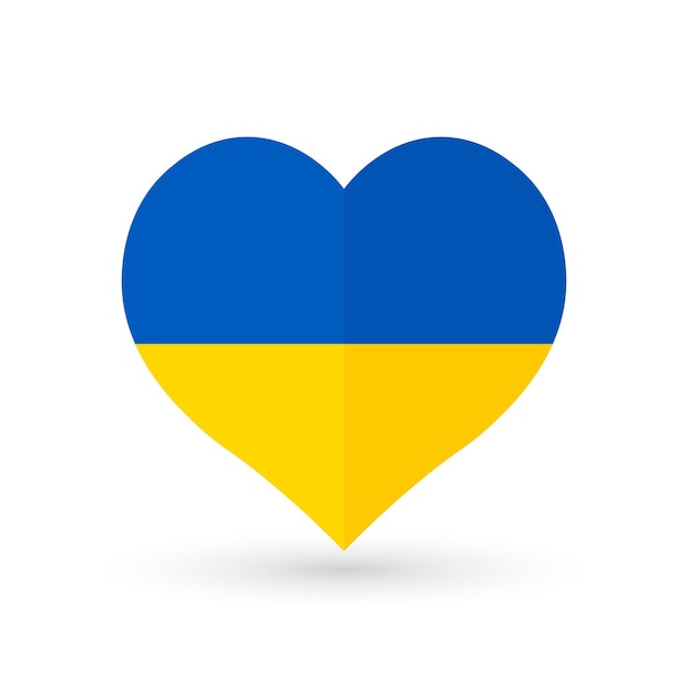 ウクライナの旗のベクトルイラスト