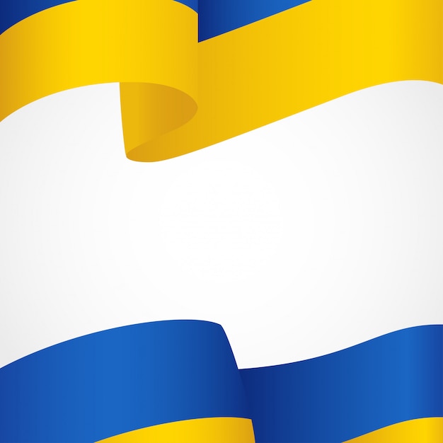 Flag of Ukraine on white