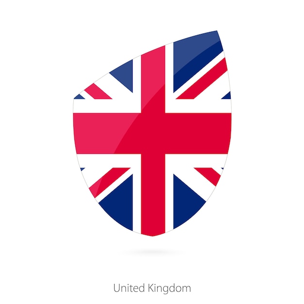 Flag of United Kingdom in the style of Rugby icon