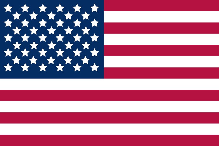 Vector flag of united states america background